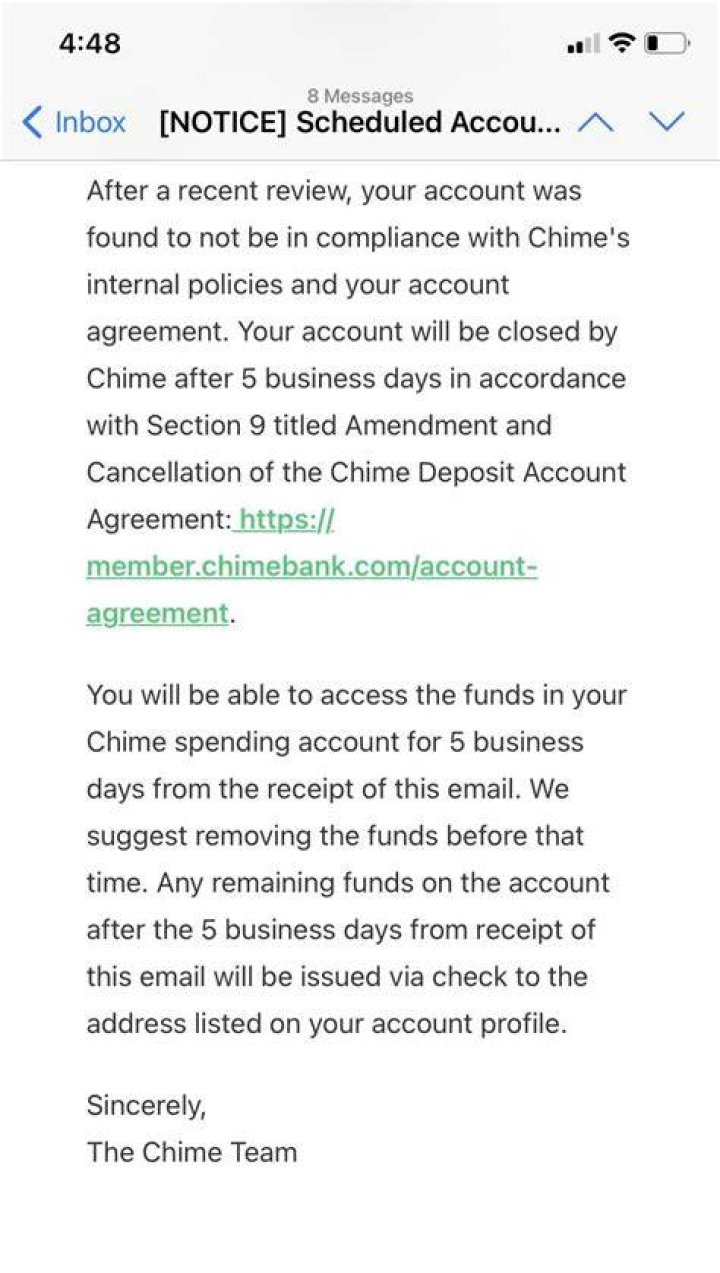 Can money be deposited to a closed account?
