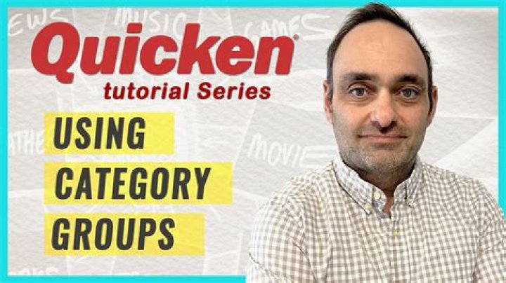 What are Quicken category groups?