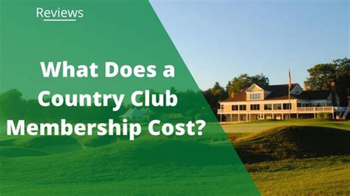 What does it mean to belong to a country club?