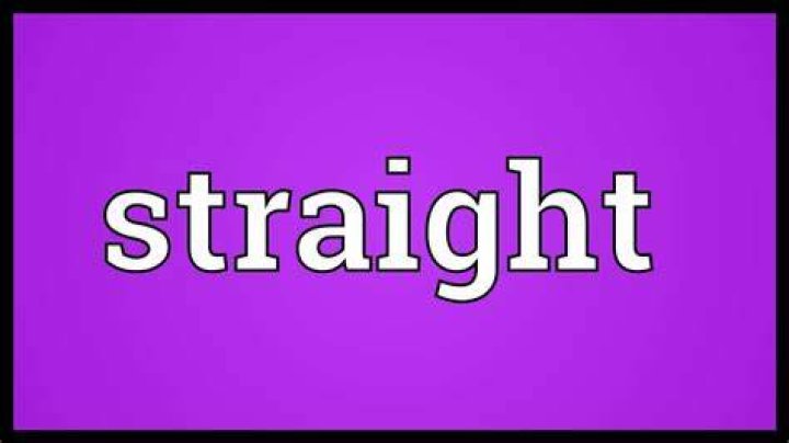 What does it mean to give a straight answer?