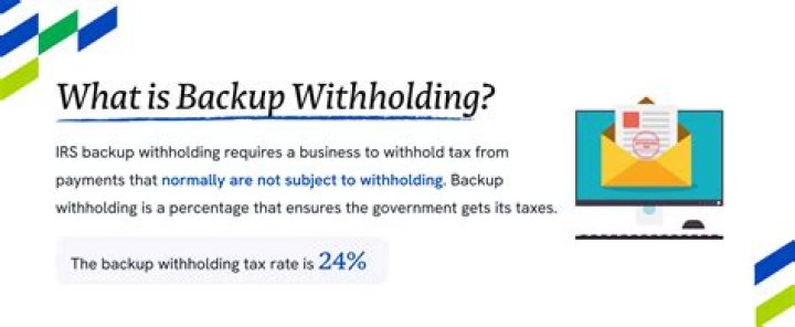 Who does backup withholding apply?