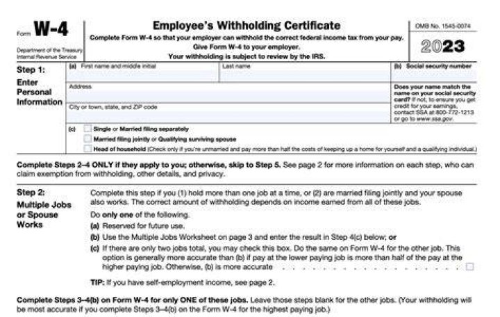 Why did my employer give me a w4?